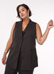 Gilet met krijtstreep en revers, Bruin, Model image number 3