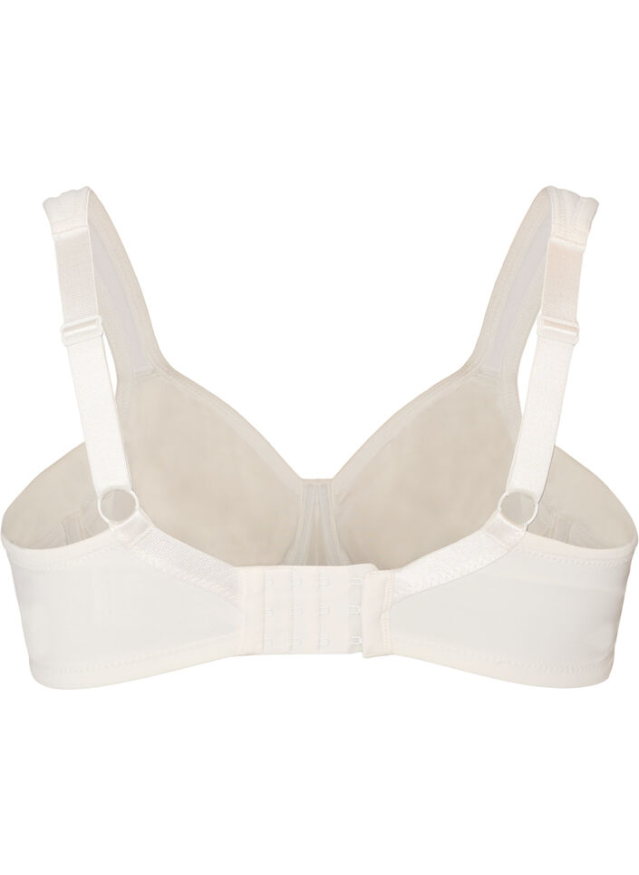 Comfort bh met een overlay van kant en voorgevormde cups, Wit, Packshot image number 1
