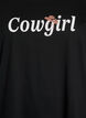 T-shirt met print, Zwart, Packshot image number 2