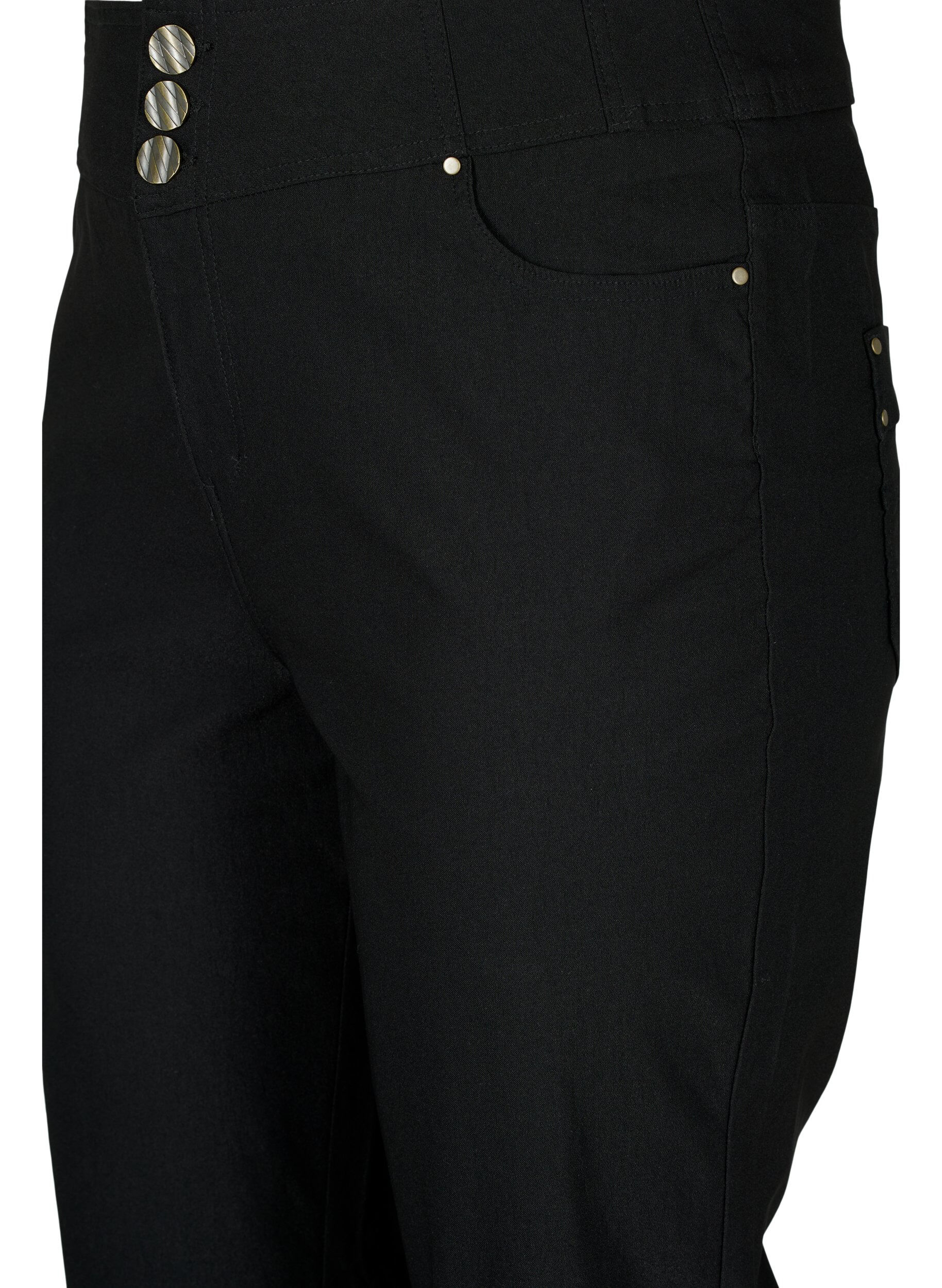 Zizzi Strak slipje met high waist, Black, Packshot image number 2