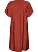 Jurk met V-hals van viscose, Rood, Packshot image number 1