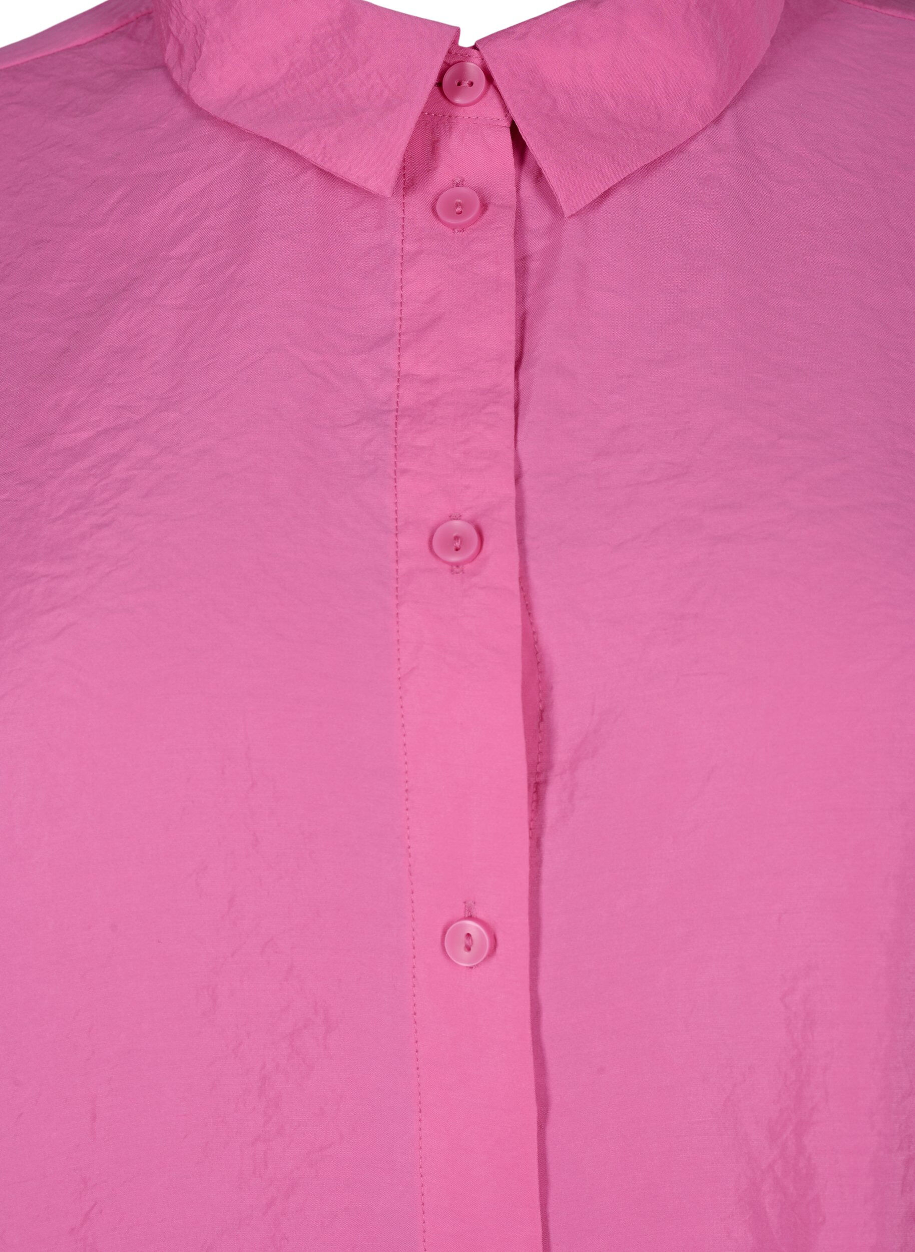 Zizzi Shirt met lange mouwen van Tencel &trade; Modal, Phlox Pink, Packshot image number 2