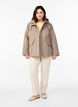Korte lentejas met afneembare capuchon, Beige, Model image number 1