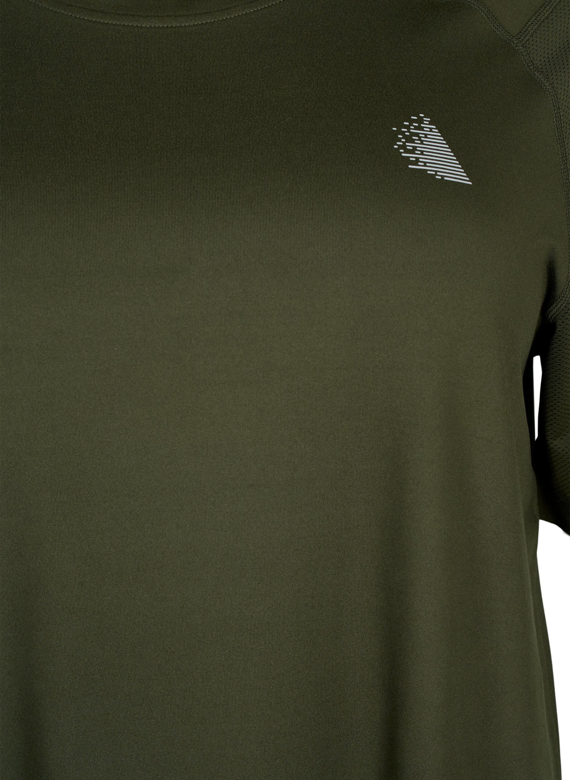 Zizzi Trainings-T-shirt met korte mouwen en ronde hals, Forest Night, Packshot image number 2