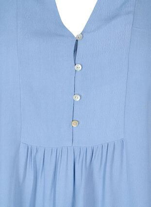 Viscose blouse met 3/4 mouwen, Forever Blue, Packshot image number 2