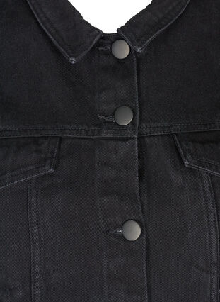Korte denim jas , Black, Packshot image number 2
