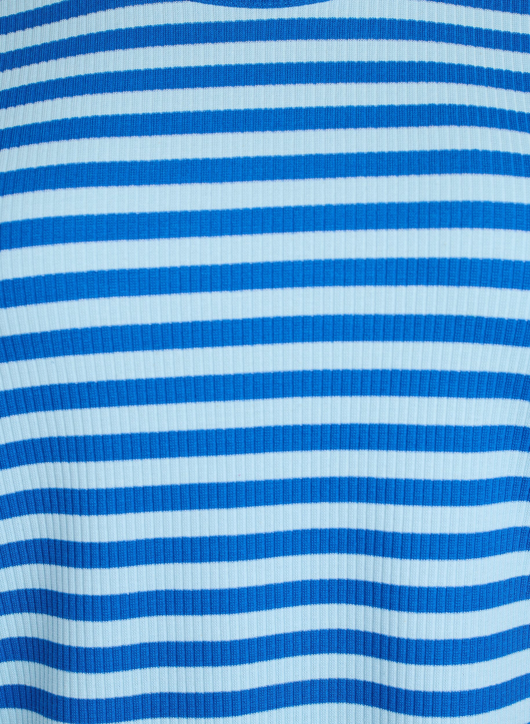 ZizziGestreepte blouse met lange mouwen, Blauw, Packshot image number 2