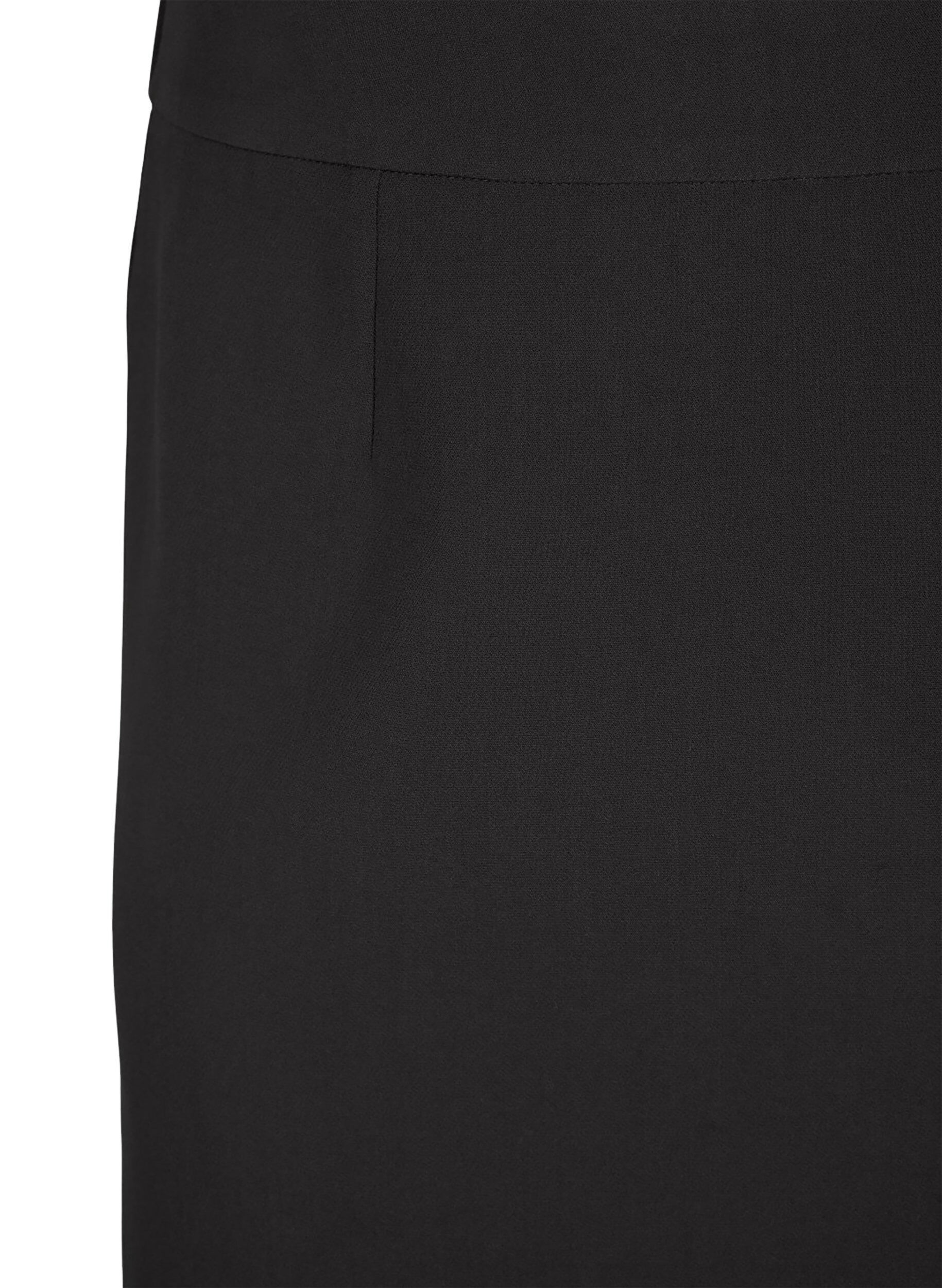 Zizzi Korte rok met elastische taille aan de achterkant, Black, Packshot image number 2