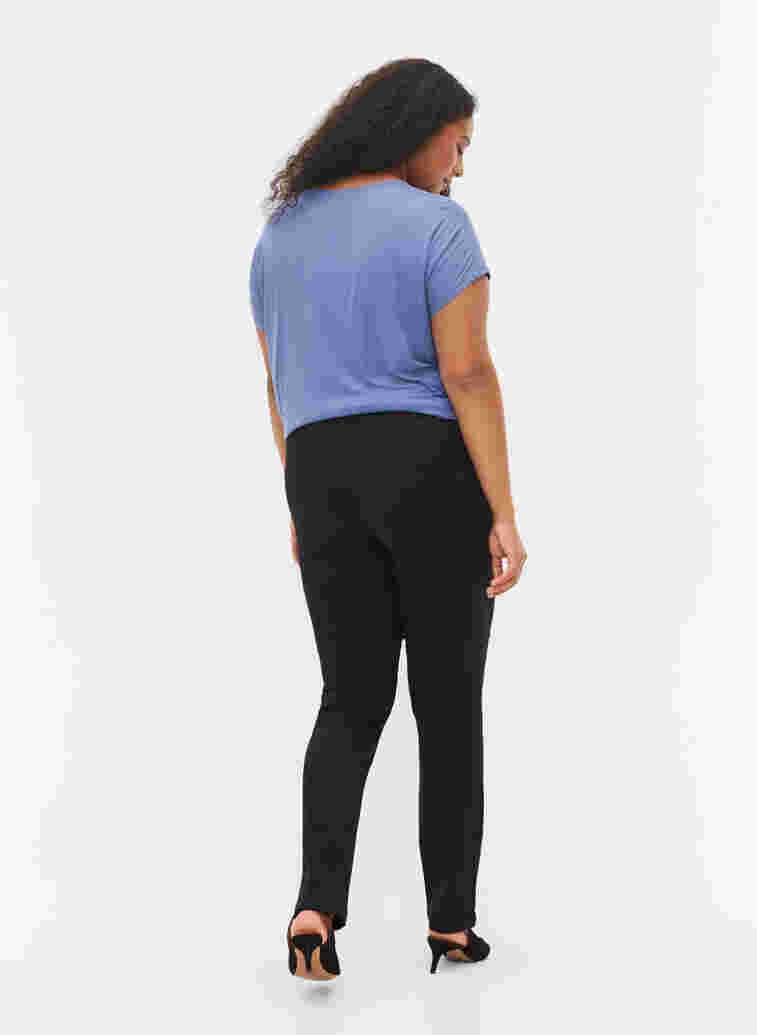 Slim-fit Emily jeans met normale taille, Black, Model image number 2