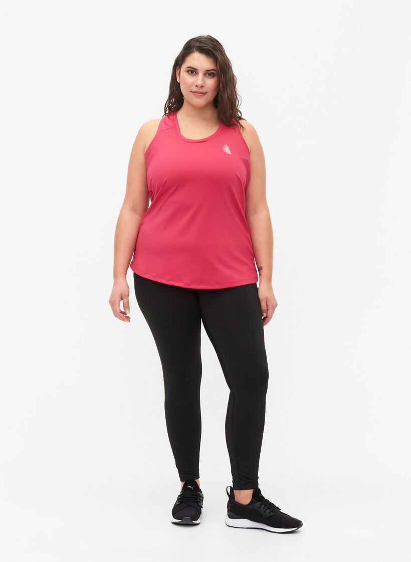 Sporttop met racerback rug en mesh, Jazzy, Model image number 2