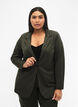 Eenvoudige blazer met knoopsluiting, Groen, Model image number 0
