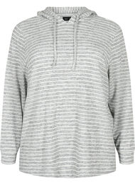 Loszittende hoodie met strepen, DGM Stripe