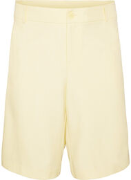 Losse Bermuda-shorts met hoge taille, Geel