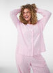 Vest van biologisch katoen met gaatjesborduursel, Roze, Model image number 0