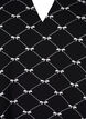 Blouse met V-hals en strikprint, Black Bow AOP, Packshot image number 2