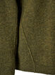 Losvallende gebreide trui met opvallende naden, Groen, Packshot image number 3