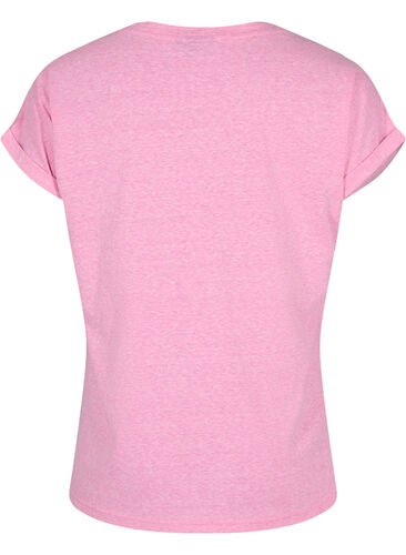 Gemêleerd t-shirt met korte mouwen, Rosebloom Mél, Packshot image number 1