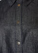 Denimshirt met glitterdraad en 3/4-mouwen, Grijs, Packshot image number 2