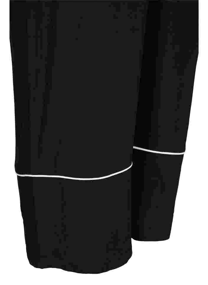 Viscose broek met zakken, Black, Packshot image number 3