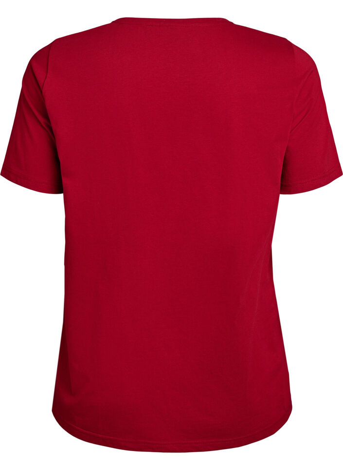 T-shirt met print, Rood, Packshot image number 1