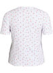 Katoenen T-shirt met all-over print, Vanille, Packshot image number 1