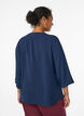 Blouse met 3/4 mouwen, Blauw, Model image number 2