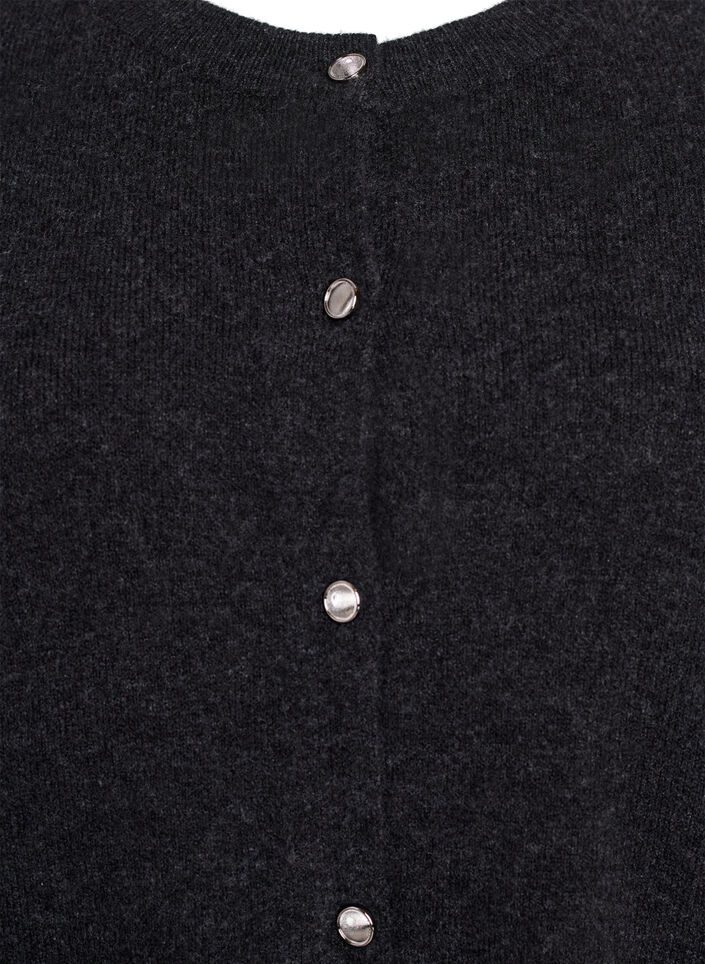 Gebreide kleding vest met korte mouwen, Grijs, Packshot image number 2