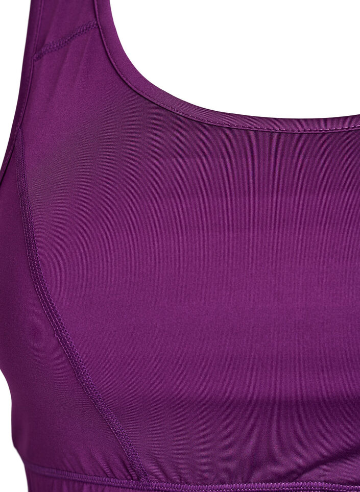 Sport-bh met racerback, Paars, Packshot image number 2