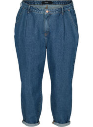 Slouchy-fit jeans van katoen, Blue denim