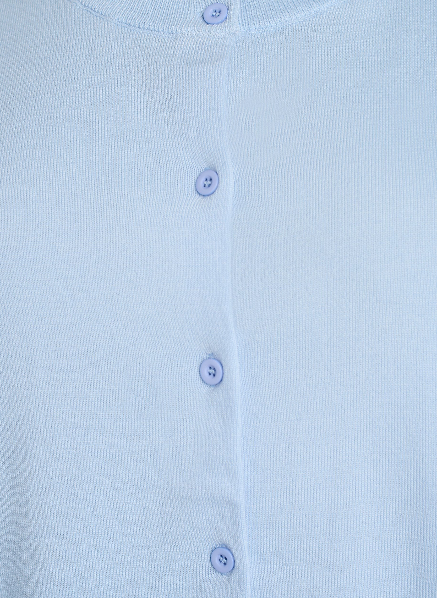 ZizziFijngebreide vest met ronde hals, Blauw, Packshot image number 2