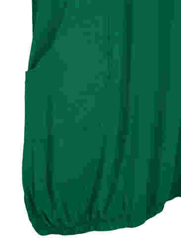 Katoenen jurk met korte mouwen, Verdant Green, Packshot image number 3