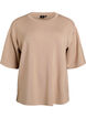 Losse pasvorm T-shirt met halflange mouwen, Beige, Packshot image number 0