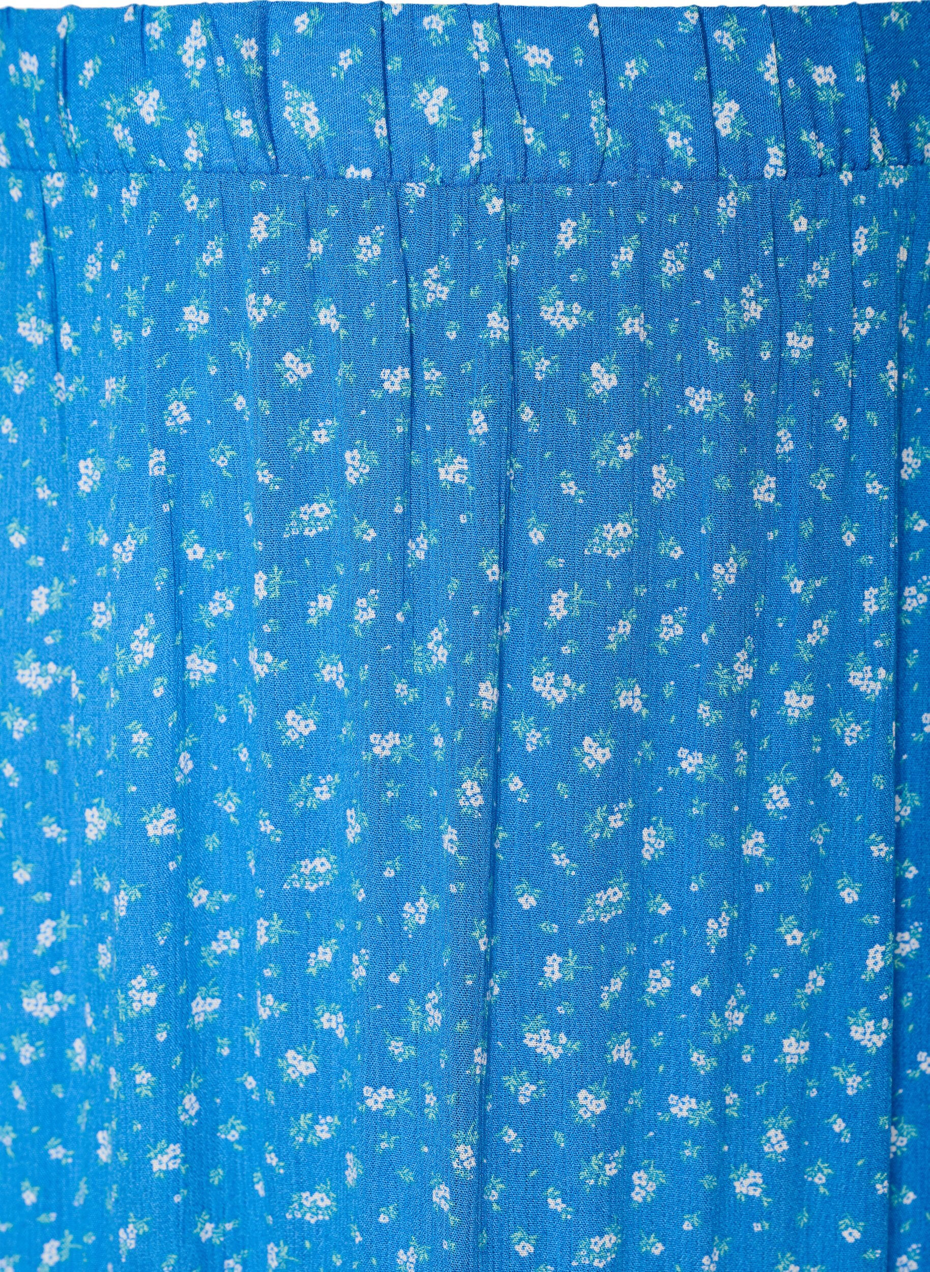 ZizziLange rok met elastiek in de taille, Blauw, Packshot image number 2