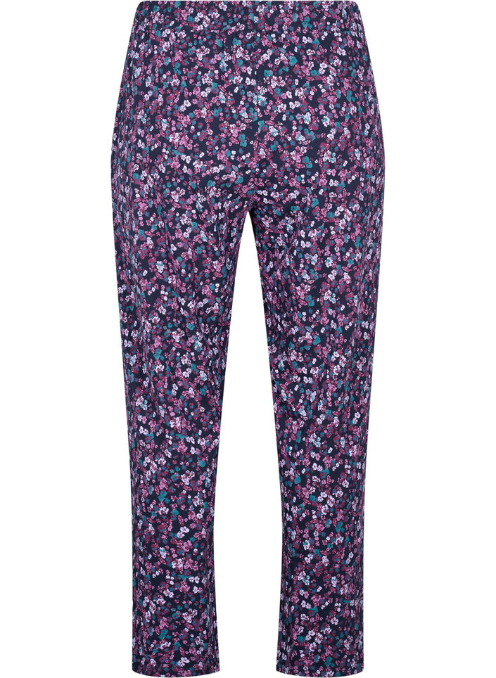 Katoenen pyjamabroek met print, Blauw, Packshot image number 1