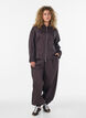 Kort overhemd met tweewegrits, Bruin, Model image number 1
