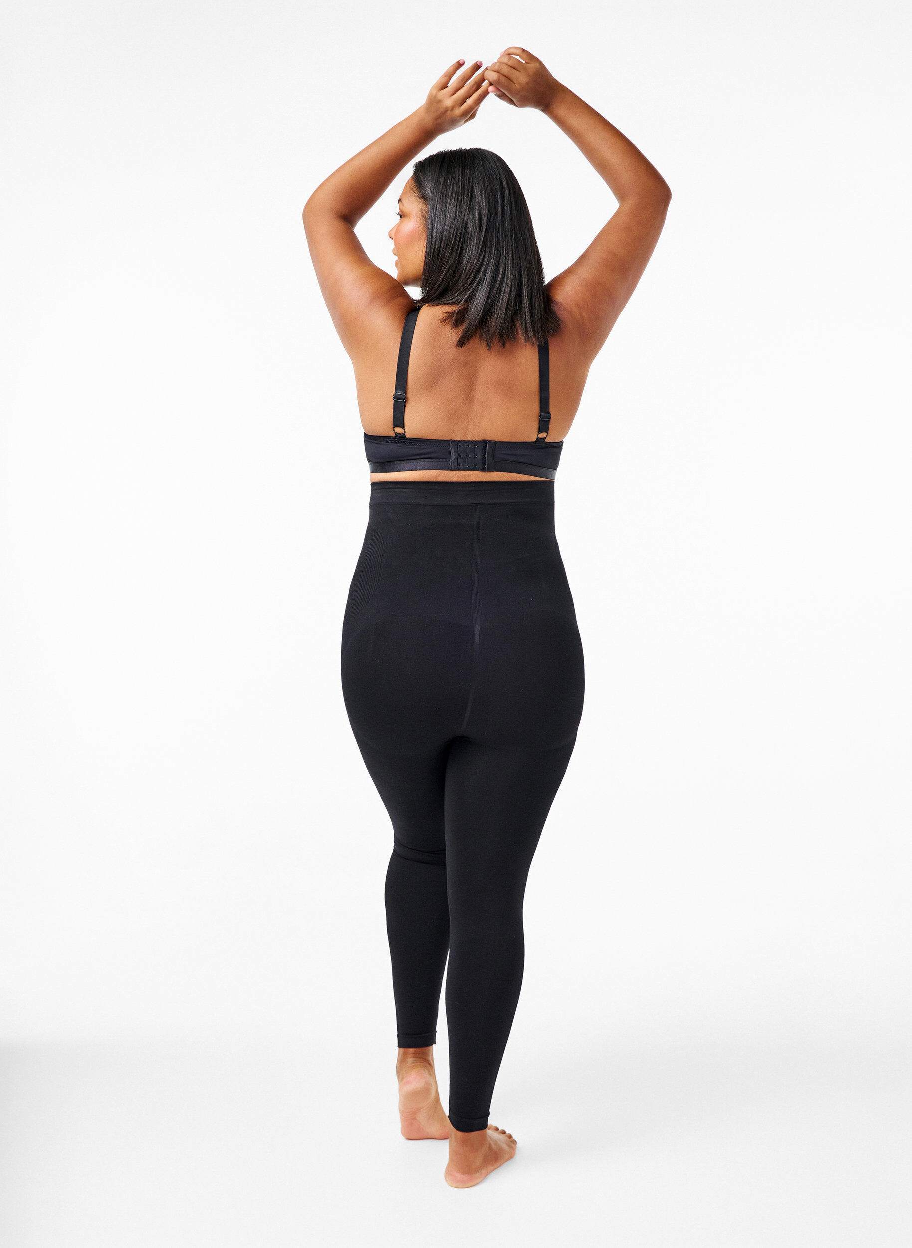 Zizzi Shapewear legging met hoge taille, Zwart, Model image number 1