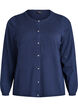 Cardigan met ronde knopen, Blauw, Packshot image number 0