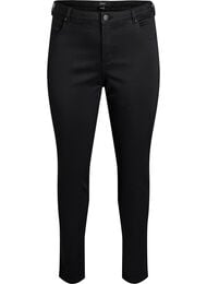 Slim fit Emily jeans met normale taille, Zwart