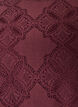 Kanten jurk met lange mouwen en ruchezoom, Donker Bordeaux, Packshot image number 2