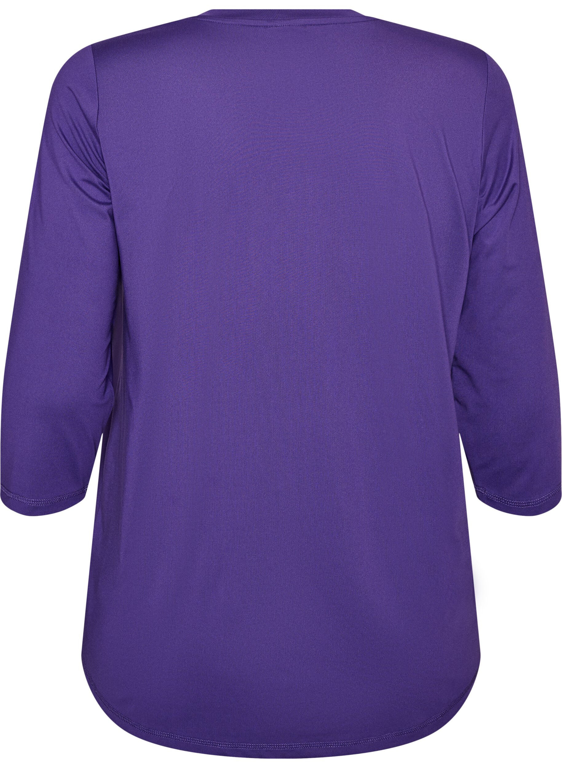 ZizziSporttop met 3/4 mouwen, Paars, Packshot image number 1
