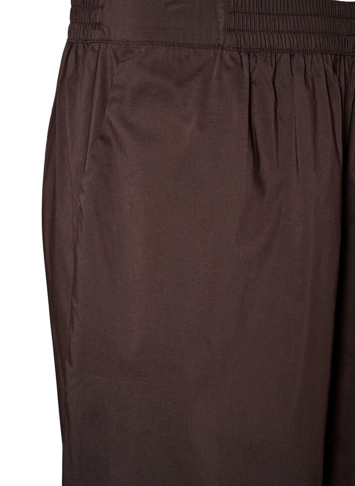 Ballonbroek met zakken en een elastische tailleband, Bruin, Packshot