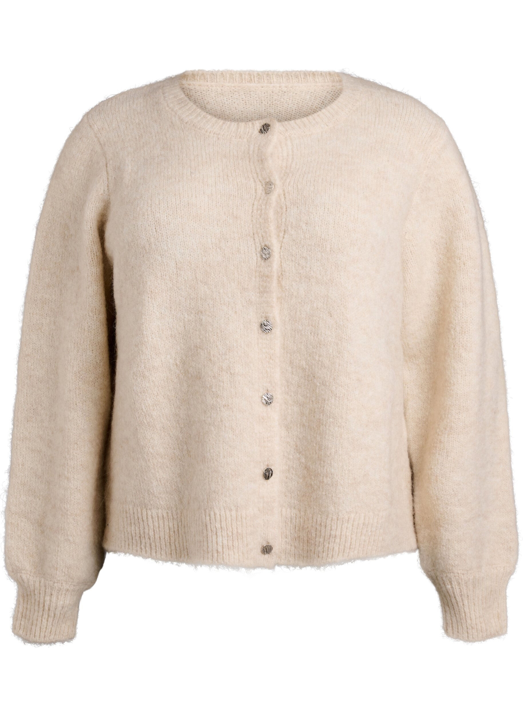Cardigan met wol en alpaca en decoratieve knopen
