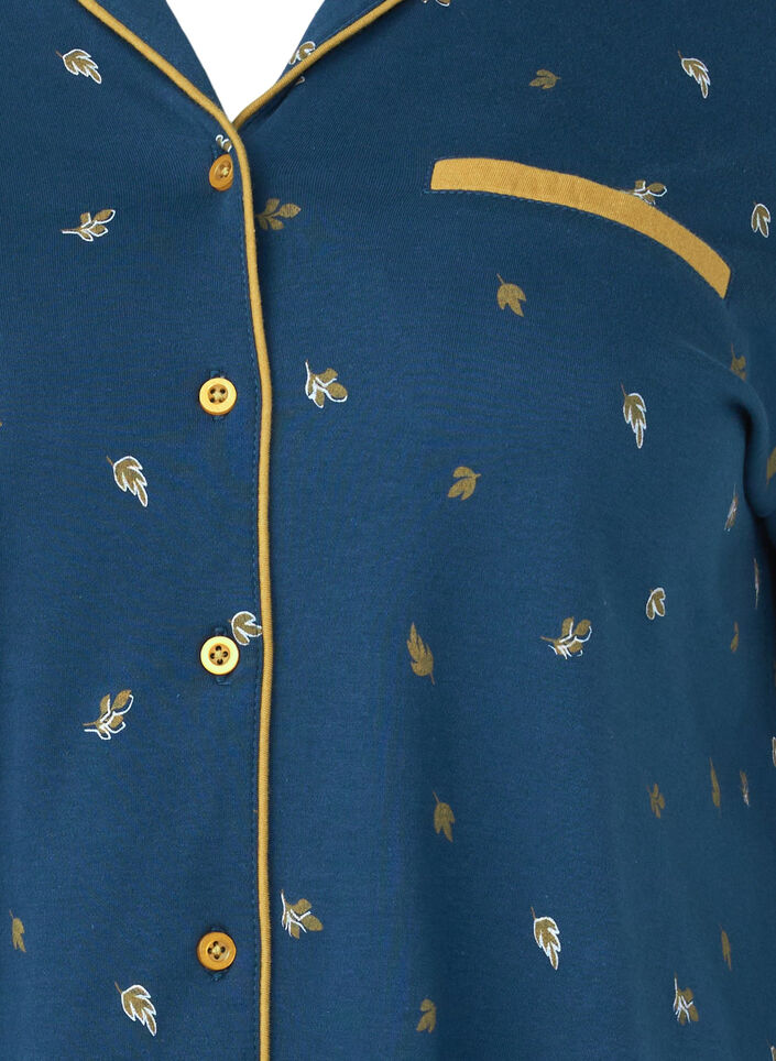 Katoenen nachthemd, Blue Opal AOP, Packshot image number 2