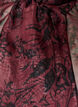 Doorschijnende overhemdblouse met bloemenpatroon en strikdetail, Donker Bordeaux, Packshot image number 2