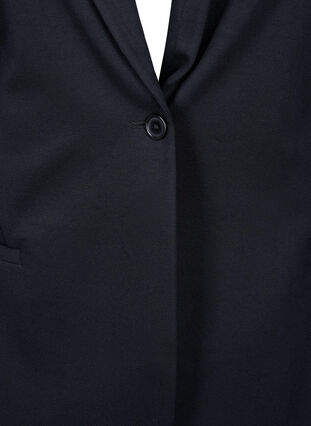 Eenvoudige blazer met knoopsluiting, Black, Packshot image number 2