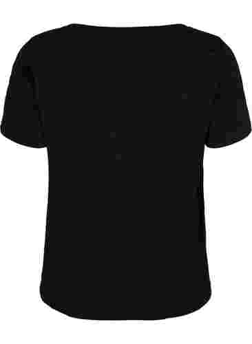 Trainingsshirt met print, Black w. Cardio, Packshot image number 1