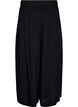 Culotte in viscose met een high waist en wijde pijpen, Zwart, Packshot image number 0