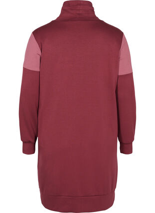 Trui jurk met color-block, Red Mahogany/RoseBr., Packshot image number 1