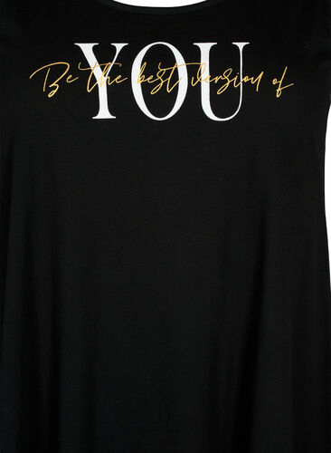 Mouwloze katoenen jurk met a-vorm, Black W. YOU, Packshot image number 2