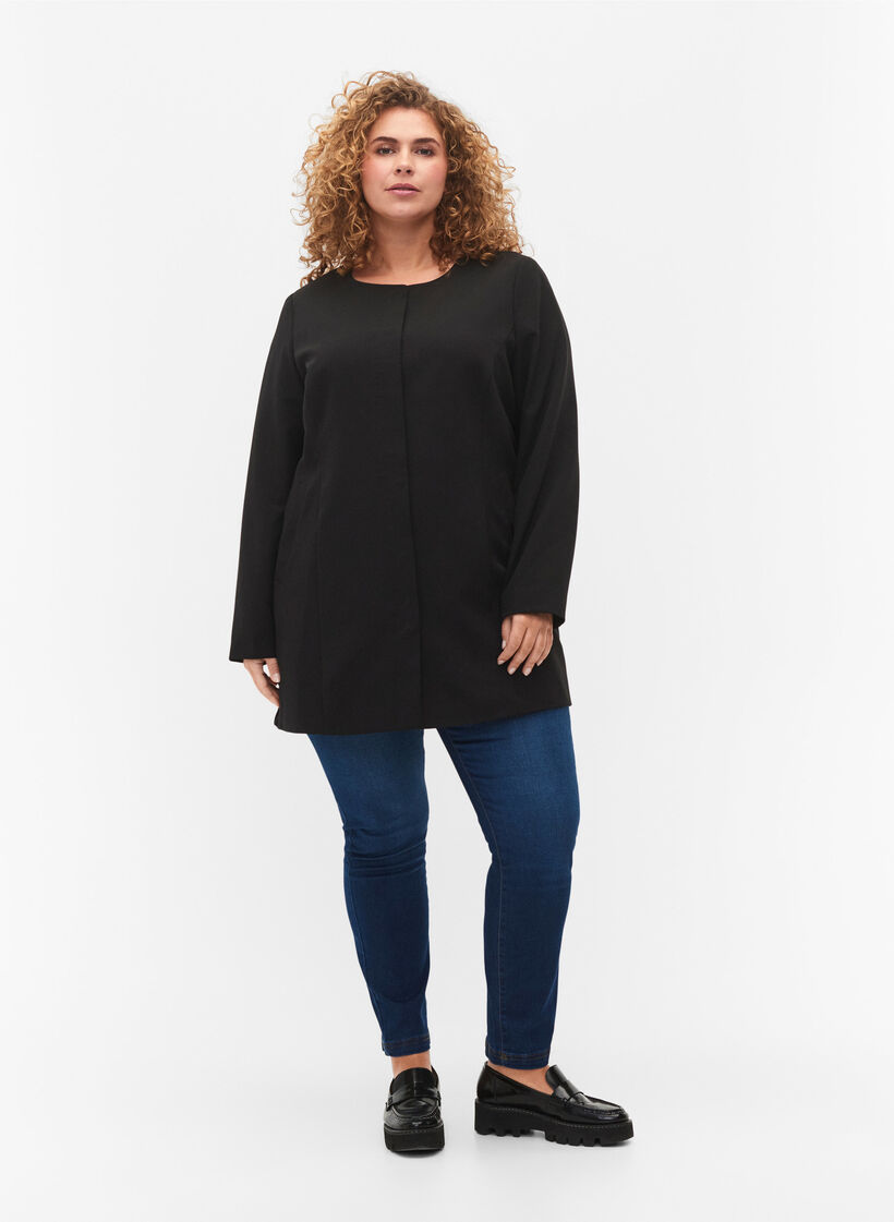 Licht klassiek lentejack, Black, Model image number 2